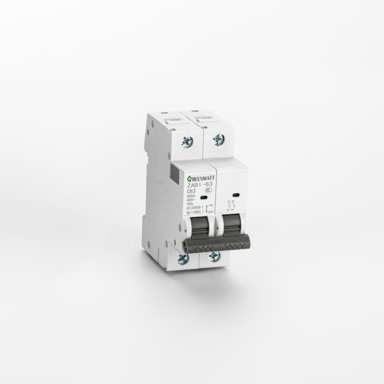 AC-stroomonderbrekercurve C 10A 2P 6kA